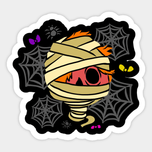 Halloween pictures on t-shirt for kids mummy Sticker